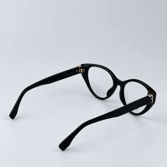 Fendi FE50020I FIRST 001 BRAND NEW Eyeglasses Shiny Black Women Cat Eye - Picture 5 of 10